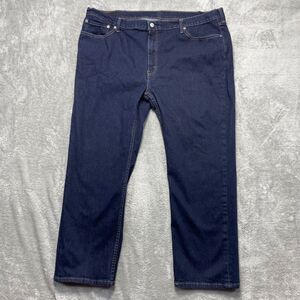 Levi's Jeans Men's 48x32* (46x29) Blue Denim 514 Straight Fit Dark Wash Classic